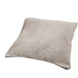 Hahn Haustextilien Kissenbezug STRICK 50 x 50 cm Natur