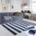 OTTO home Benja Handwebteppich 60 x 110 cm Blau/Weiß