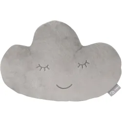 Babykissen ROBA "Lil Cuties, Wolke", Baby, grau (silbergrau, bestickt), Polyester, bestickt, Dekokissen_Sitzkissen_Kissenhüllen