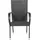 furnicato Gartenstuhl 55,5 x 95 x 53,5 cm schwarz 2 St.