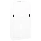 vidaXL Aktenschrank 90 x 40 x 180 cm Weiß