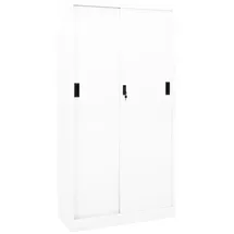 vidaXL Aktenschrank 90 x 40 x 180 cm Weiß