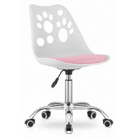 OEM PRINT Drehstuhl Kunstleder Rosa