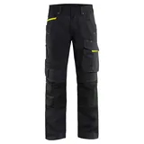 Blåkläder Blakläder, Arbeitshose mit Stretch 1495 - C46 - schwarz/gelb