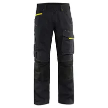 Blåkläder Blakläder, Arbeitshose mit Stretch 1495 - C46 - schwarz/gelb