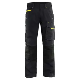 Blåkläder Blakläder, Arbeitshose mit Stretch 1495 - C46 - schwarz/gelb