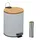 Relaxdays Kosmetikeimer 5 Liter Hellbraun,Schwarz,Grau