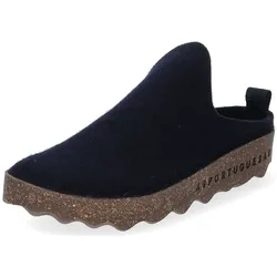 Hausschuh ASPORTUGUESAS "Asportuguesas Hausschuhe Filz", Damen, Gr. 38, blau (navy), Filz, casual, Schuhe