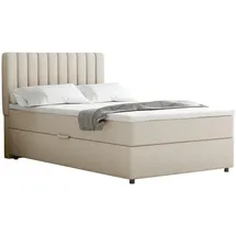 panda möbel Boxspringbett Everest, mit Topper - Beige,