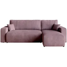 bromarkt Eckcouch Textil 3-Sitzer Rosa