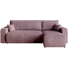 bromarkt Eckcouch Textil 3-Sitzer Rosa