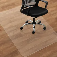 Bodenmatte, Schreibtischmatte, Schreibtischunterlage, PVC, transparent, 120x1...