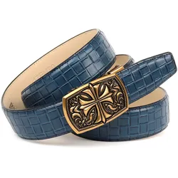 Ledergürtel ANTHONI CROWN, Damen, Gr. 105, blau, Leder, Flechtoptik, unifarben, elegant,klassisch, Gürtel, Ledergürtel in Flechtoptik
