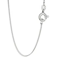 NKlaus Panzerkette Halskette 60cm dünne Panzerkette 925 Silber Collie (1 Stück), Made in Germany silberfarben