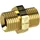 Riegler Doppelgewindenippel, G 3/4 a., G 1 a., SW 38, Messing