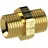 Riegler Doppelgewindenippel, G 3/4 a., G 1 a., SW 38, Messing