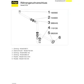 Viega Röhrengeruchverschluss 606220 Raumsparsiphon