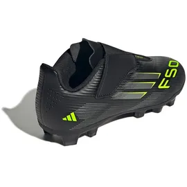adidas F50 Club FG/MG Kinder core black/iron met./lucid lemon 38