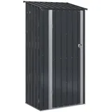 vidaXL Gartenhaus 1,03 x 0,74 m Anthrazit