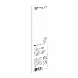 Nachtmann Glastrinkhalm lang 4er-Set mit Bürste.,