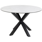 VCM Esstisch Heaven Ø 119 cm Keramik Weiß