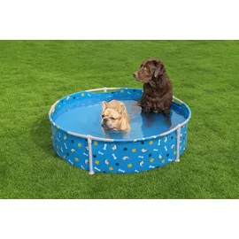 BESTWAY Frame Pool Pfote für Hunde Ø 122 x 30,5 cm (292 L)