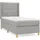 vidaXL Boxspringbett 100 x 200 cm Hellgrau