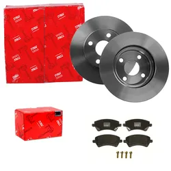 Trw Bremsscheiben 255mm + Beläge Vorne Passend Für Toyota Corolla E12: Bremsscheibe Toyota: 4351213030 Toyota: 4351247020 Geely: 1061001091 Geely: 106