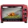 Woltu Mini Backofen 21 L, elektrischer Minibackofen, Miniofen, Pizzaofen, 1280 W, 100-230 °C, Timer 60 Min., Ober-/Unterhitze, Doppelverglasung, Rot