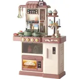 Coemo Kinderküche Jasmin Spielküche mit viel Zubehör Farbe Braun