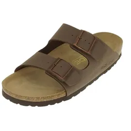 ROHDE Alba für Damen Frauen Sandale Pantolette Zweiriemer Hausschuhe 5631 braun, Schuhgröße:43 EU