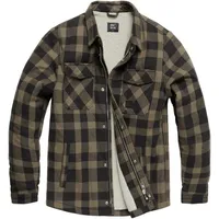 Vintage Industries Craft Sherpa Hemd/Textiljacke - Beige/Schwarz - M