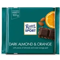 Ritter Sport Bitter mit Mandeln und Orange 100G