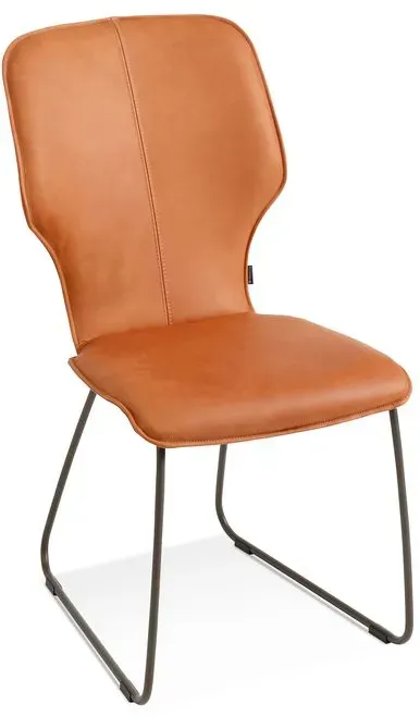 Musterring Stuhl Nevio V1441 Leder Braun Cognac