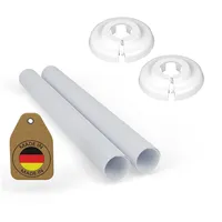 Fux 2 + 2 SET Heizungsrohr Verkleidung + Rosetten