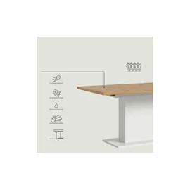xonox.home Motion 150-190 x 76 x 90 cm Eiche braun