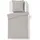 FLEURESSE Aveiro Gestreift Grau 135 x 200 cm + 80 x 80 cm