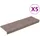 vidaXL Stufenmatte 65 x 21 cm Braun