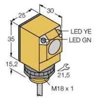 Turck Optoelektronischer Sensor Q25RW3LP