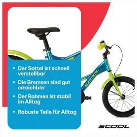 S'COOL XXlite 16 Zoll RH 31 cm blau/grün