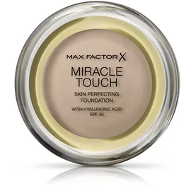 Max Factor Miracle Touch Skin Perfecting SPF30 Make-up mit LSF 30 und Hyaluronsäure, Farbton 55 Blushing Beige