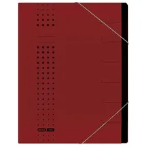 Elba Ordnungsmappe chic A4 7Fächer Karton bordeaux