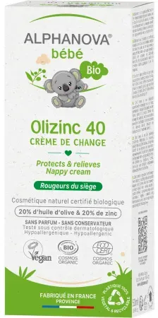 Alphanova Baby Olizinc 40 Windelcreme Tube 50g