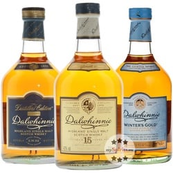 Dalwhinnie Whisky 3er Set: Winters Gold, 15 YO, Distillers Edition