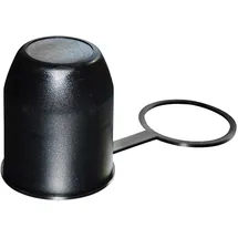 LAS Kugelkupplungs-Schutzkappe PVC mit Schlaufe Schwarz