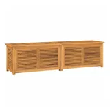 vidaXL Gartenbox mit Beutel 200x50x55 cm Massivholz Teak - Braun