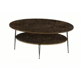 JV Möbel Eleganter Couchtisch Braun Holz 59 x 47 cm
