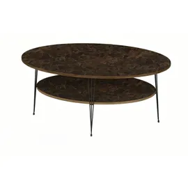 JV Möbel Eleganter Couchtisch Braun Holz 59 x 47 cm