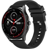 Knauermann Neo (2024) Schwarz Rund - Gesundheitsuhr Smartwatch -