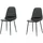venture home Esszimmerstuhl Polar Kunstleder schwarz 2er Set